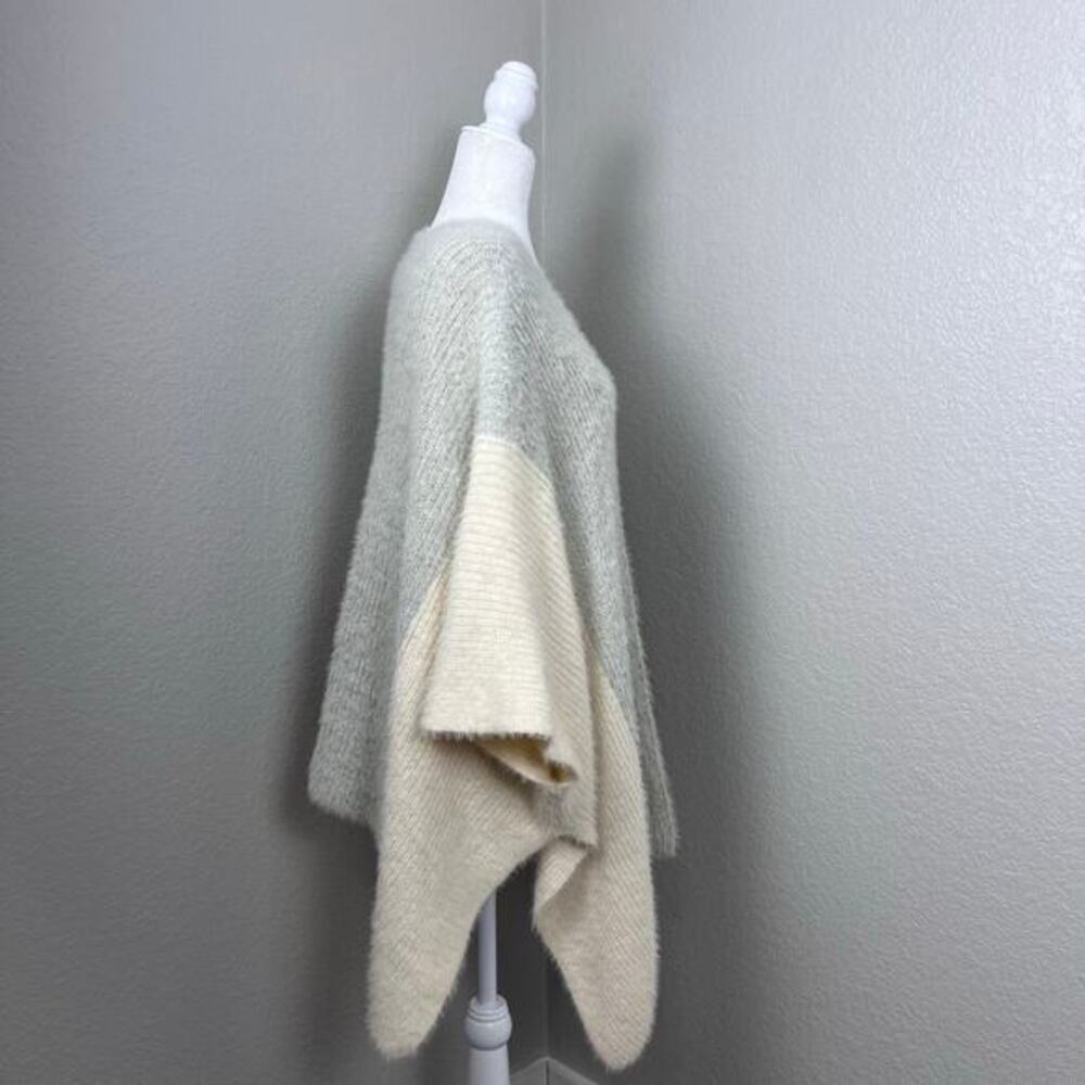 Saturday Sunday Cardigan Womens OS Neutral Cozycore Poncho Apres Ski Boho Chic - Picture 3 of 5